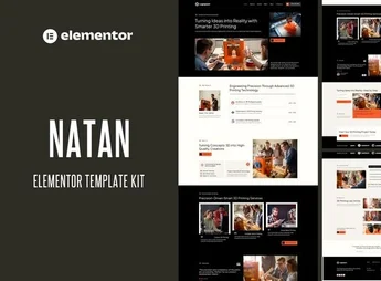 Natan – 3D Printing Services Elementor Template Kit