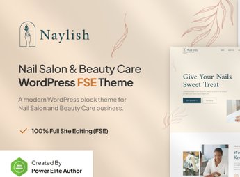 Naylish – Nail Salon & Beauty Care FSE WordPress Theme