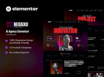 Neoaixo – AI Agency Elementor Template Kit