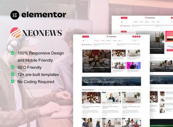 NeoNews – News & Magazine Elementor Template Kit