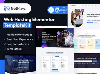 NetNova – Web Hosting Elementor Template Kit