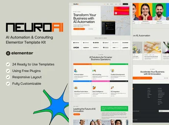 NeuroAI – AI Automation & Consulting Elementor Template Kit