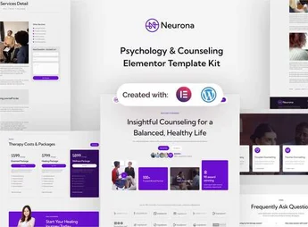 Neurona – Psychology & Counseling Elementor Template Kit