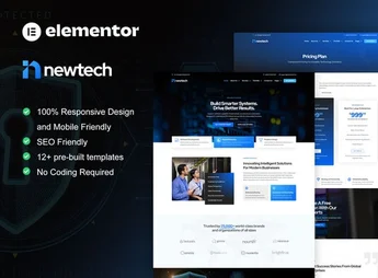 NewTech – IT Services Company Elementor Pro Template Kit