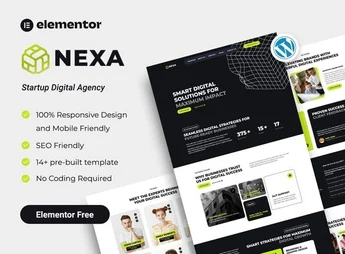 Nexa – Startup Digital Agency Elementor Template Kit