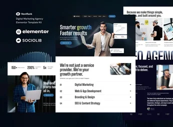 Nextrank – Digital Marketing Agency Elementor Template Kit