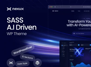 Nexux – AI Saas Landing Page WordPress Theme