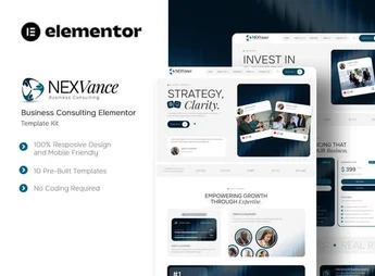 Nexvance – Business Consulting Elementor Template Kit