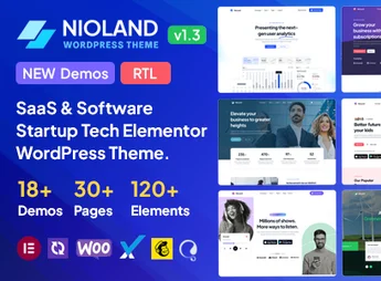 Nioland – SaaS & Software Startup Tech WordPress Theme