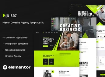 Nisoz – Creative Agency Elementor Template Kit