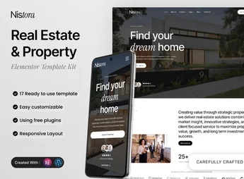 Nistora – Real Estate & Property Elementor Template Kit