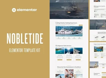 Nobletide – Yatch Boat Club Rental Elementor Template Kit