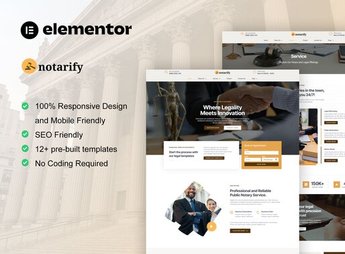 Notarify – Notary Public & Legal Services Elementor Template Kit