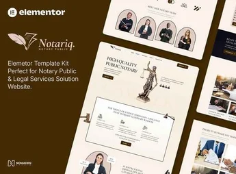 Notariq – Notary Public & Legal Services Elementor Template Kit