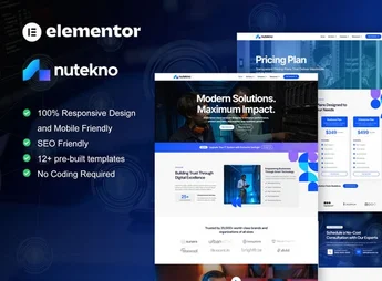 Nutekno – IT Services Company Elementor Pro Template Kit