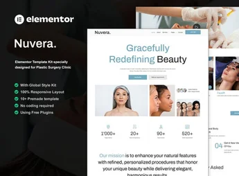 Nuvera – Plastic Surgery Clinic Elementor Template Kit