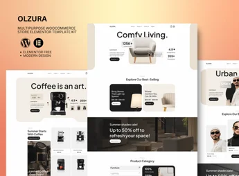 Olzura – Multipurpose Woocommerce Store Elementor Template Kit