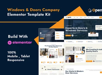 Openix – Windows & Doors Company Elementor Template Kit