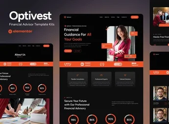 Optivest – Financial Advisor Elementor Template Kit