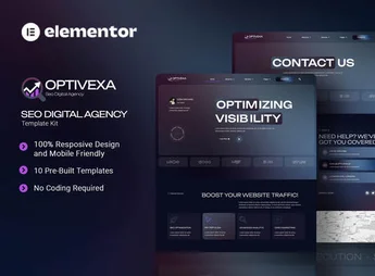 Optivexa – SEO Digital Agency Elementor Template Kit