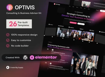 Optivis – Consulting & Business Advisor Elementor Template Kit