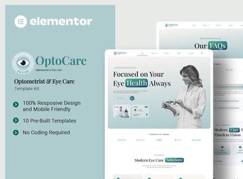Optocare – Optometrist & Eye Care Elementor Template Kit