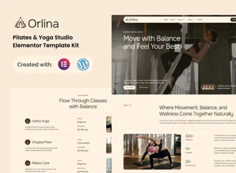 Orlina – Pilates & Yoga Studio Elementor Template Kit