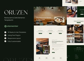 Oruzen – Restaurant & Cafe Elementor Template Kit