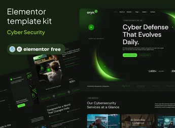 Oryn – Cyber Security Elementor Template Kit