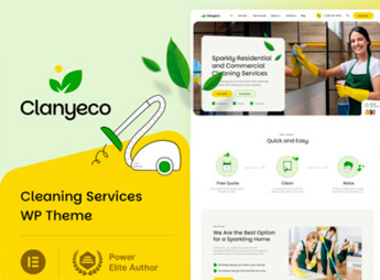 ClanyEco– Cleaning Services WordPress Theme