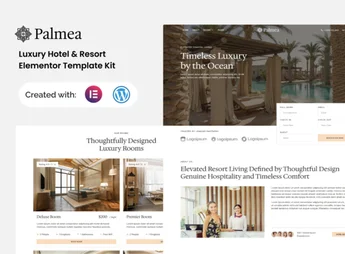 Palmea – Luxury Hotel & Resort Elementor Template Kit