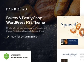 Panbread – Fresh Bakery & Pastry Gutenverse FSE WordPress Theme