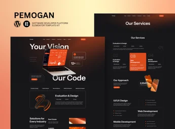 Pemogan – Software Development & IT Solutions Elementor Template Kit