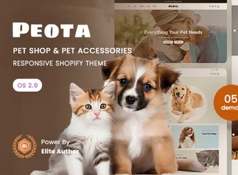Peota – Pet Shop & Pet Accessories Responsive Shopify 2.0 Theme