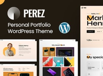 Perez – Personal Portfolio WordPress Theme