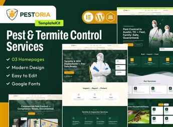 Pestoria – Pest & Termite Control Services Elementor Template Kit