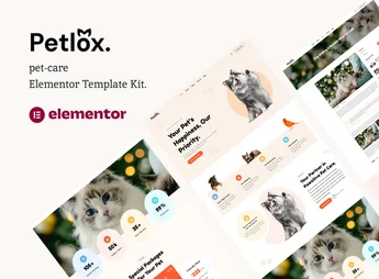 Petlox – Pet Care Elementor Template Kit