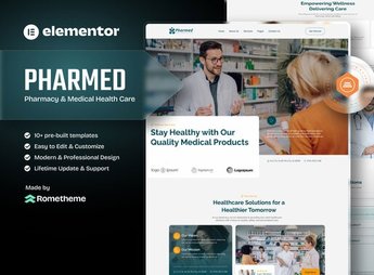 Pharmed – Pharmacy & Medical Health Care Elementor Template Kit