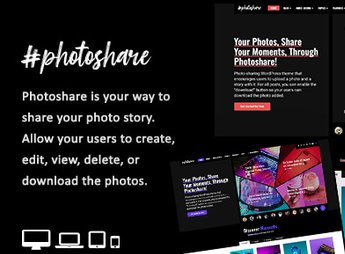 Photoshare – Blog Story & Photos Download WordPress Theme