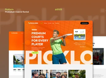 Pickloris – Pickleball Club & Rental Court Website Elementor Template Kit