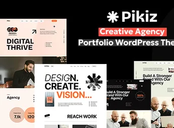 Pikiz – Creative Agency Portfolio WordPress Theme