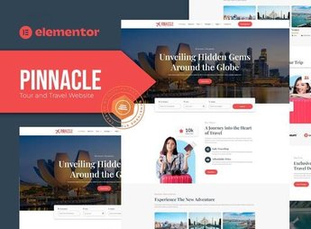 Pinnacle – Tour and Travel Elementor Template Kit