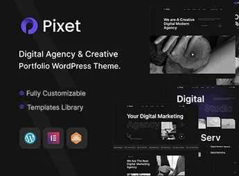 Pixet – Creative Portfolio & Digital Agency WordPress Theme