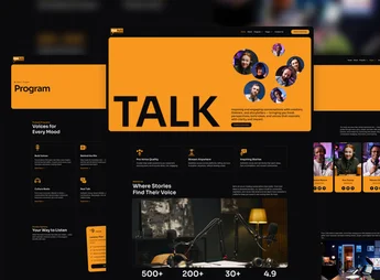 Podhub – Modern Dark Mode Podcast & Radio Streaming Elementor Template Kit
