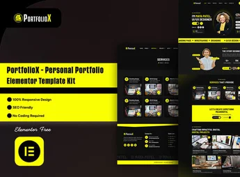 PortfolioX – Personal Portfolio Elementor Template Kit