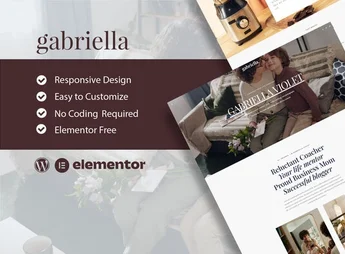 Gabriella – Motivator & Business Coach Elementor Template Kit