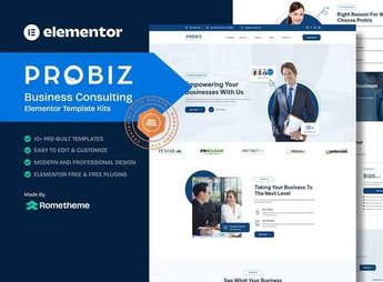 Probiz – Business Consulting Elementor Template Kit