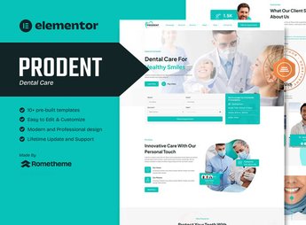 Prodent – Dentist Dental Care Elementor Template Kit