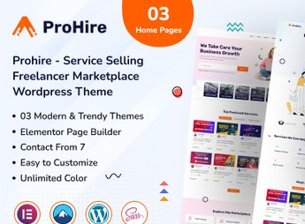 Prohire – Service Selling Marketplace WordPress