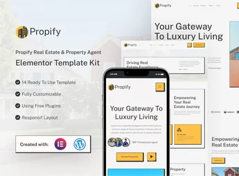 Propify – Real Estate & Property Agent Elementor Template Kit
